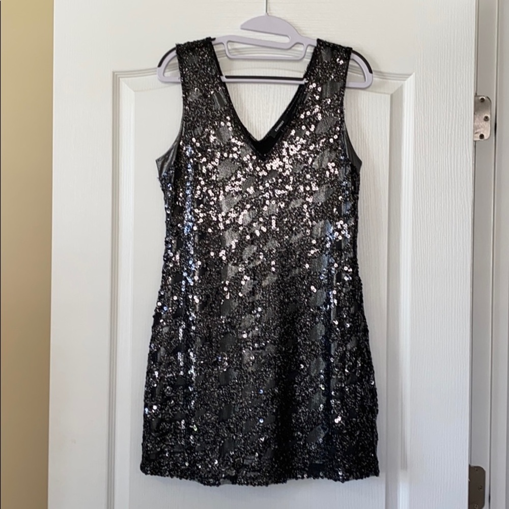 Express Sequin Mini Dress